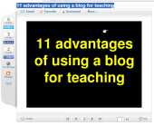 Advantages of blogging slideshow